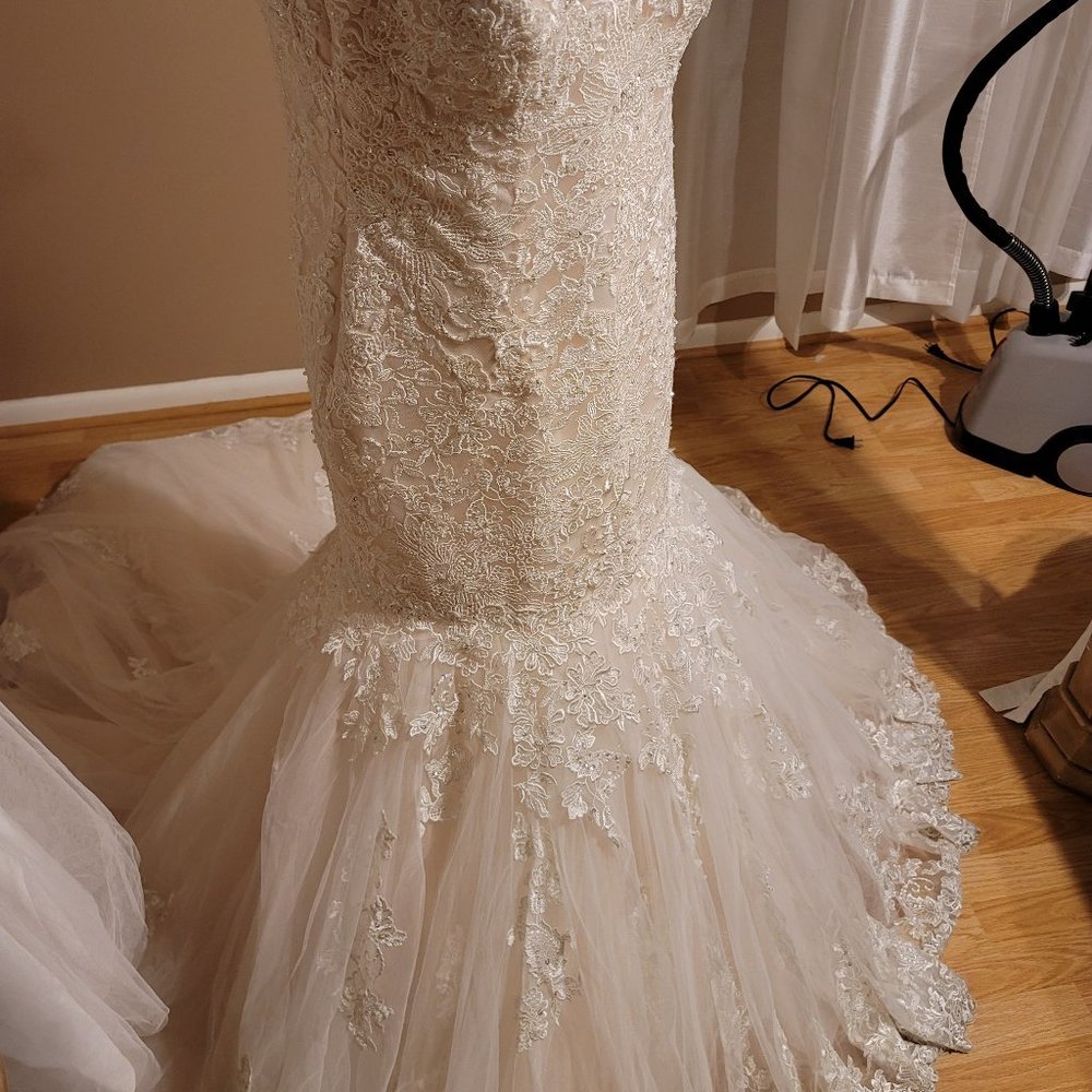 Wedding Dress Size 14 Pink Champagne - Picture 5 of 16
